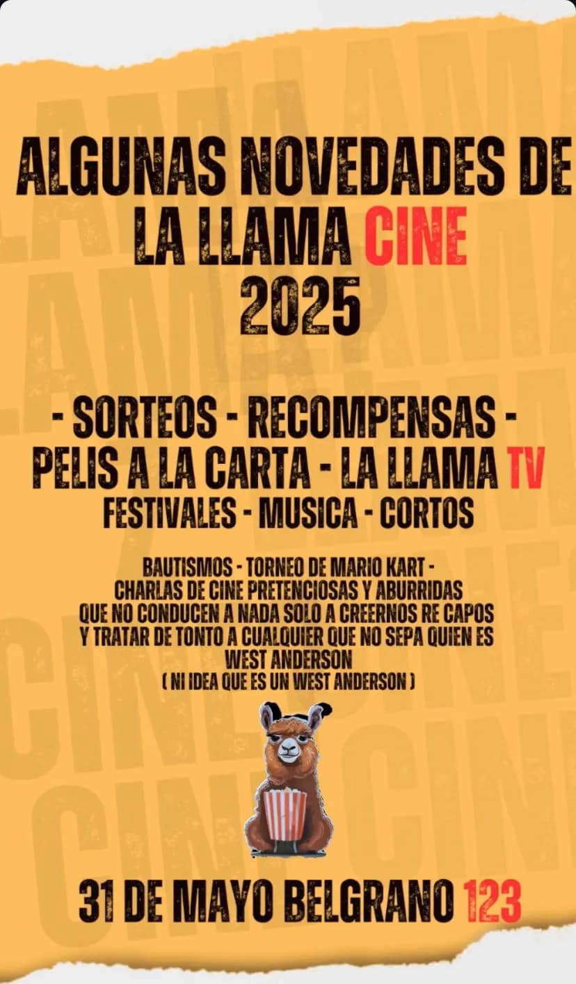 Novedades en La Llama Cine
